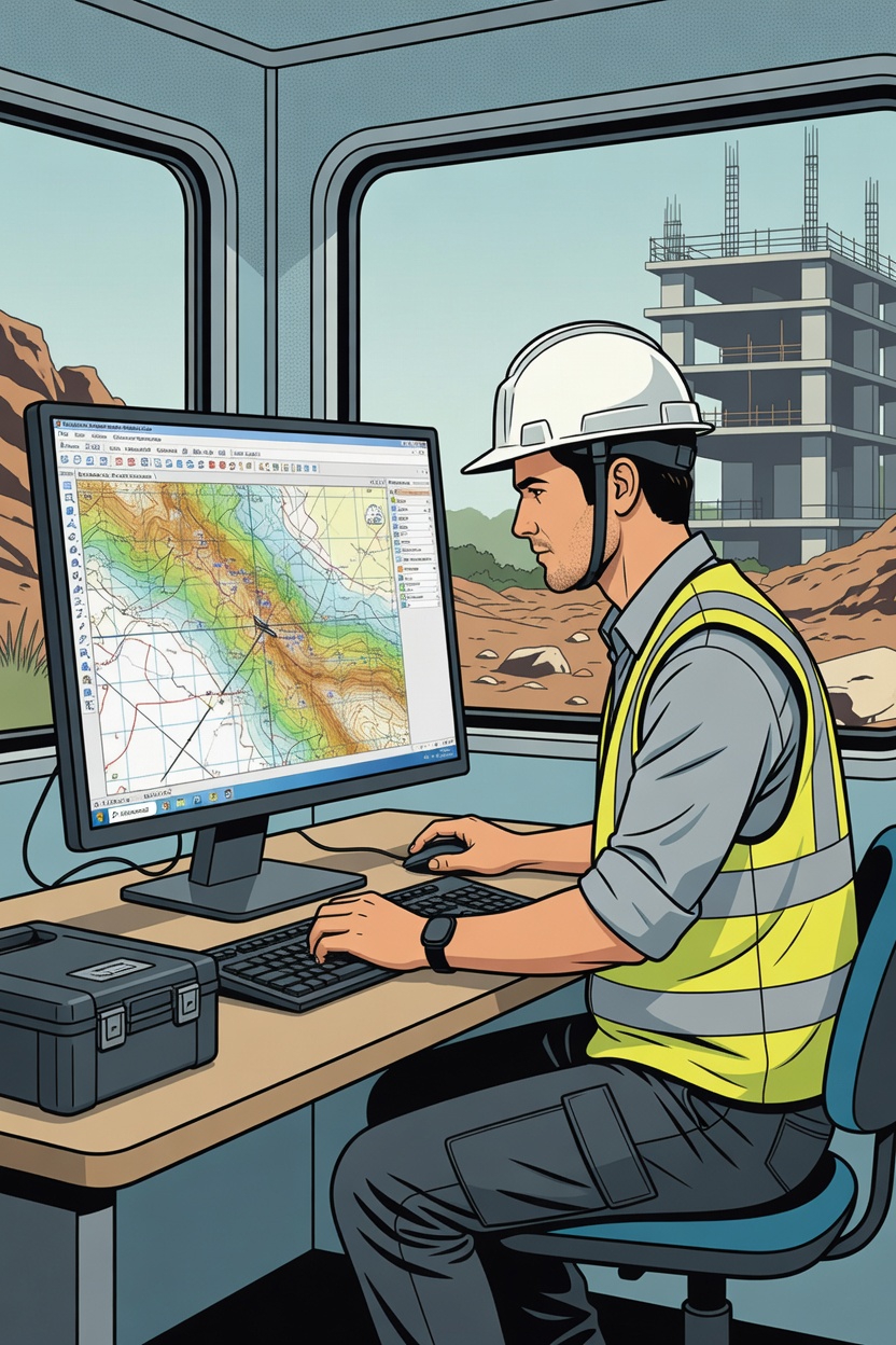 Plan masse détaillé d'une propriété